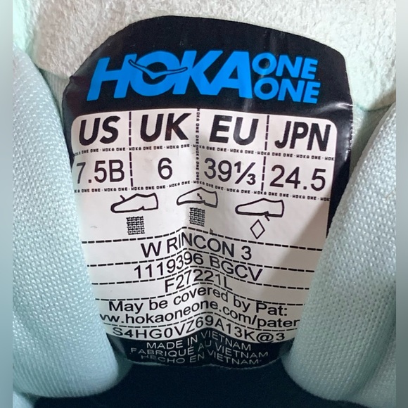 Hoka Rincon 3 Women’s Size 7.5B mint/purple/orange - Picture 6 of 11